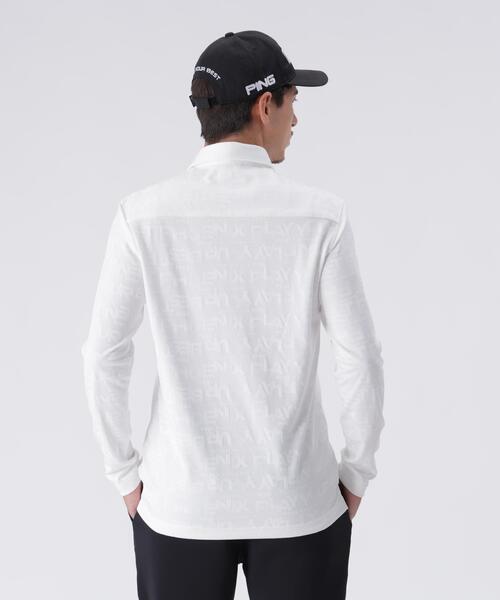 PING（ピン）の「【PING APPAREL】凸凹PLAYロゴジャカード長袖ポロシャツ ＜PERFORMANCE＞ (MENS)（ポロシャツ・メンズ・ホワイト/グレー/パープル・M/S/LL1/L/LL）」の22枚目の写真