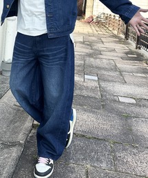 ARCADE（アーケード）の「見惚れるきれいなラインのワイドデニム バレルレッグ ジーンズ /カーブデニム ブルージーンズ カーブパンツ NEOSARTIC（デニムパンツ）」