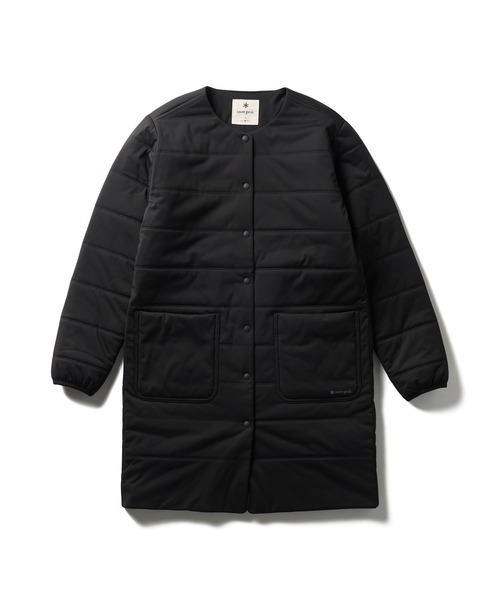 Snow Peak(スノーピーク)の「Snow Peak / Flexible Insulated Long Cardigan フレキシブル 保温性 ロングカーディガン(カーディガン/ボレロ・レディース・ネイビー/ブラック/ライトブラウン・4/3/2/1)」の16枚目の写真