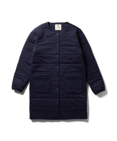 Snow Peak(スノーピーク)の「Snow Peak / Flexible Insulated Long Cardigan フレキシブル 保温性 ロングカーディガン(カーディガン/ボレロ・レディース・ネイビー/ブラック/ライトブラウン・4/3/2/1)」の17枚目の写真