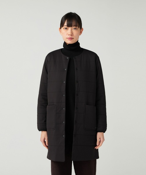 Snow Peak(スノーピーク)の「Snow Peak / Flexible Insulated Long Cardigan フレキシブル 保温性 ロングカーディガン(カーディガン/ボレロ・レディース・ネイビー/ブラック/ライトブラウン・4/3/2/1)」の10枚目の写真