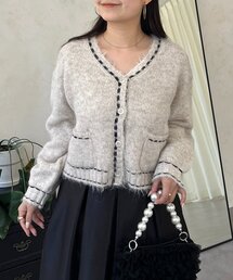 prose verse | ステッチデザインニットカーディガン(カーディガン/ボレロ)