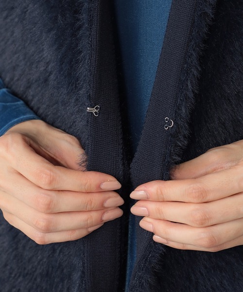 GALLORIA（ギャローリア）の「ニットファージレ（ベスト・レディース・ネイビー/ライトグレー・M/S/LL/L）」の5枚目の写真