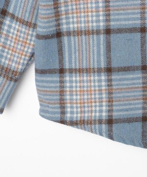 SHOO・LA・RUE（シューラルー）の「【100-150cm】チェックオーバーシャツ（シャツ/ブラウス・キッズ・ブラック系1/サックスブルー系1・14/13/15 /12/10/11）」の7枚目の写真