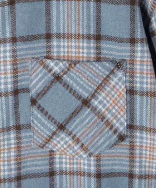 SHOO・LA・RUE（シューラルー）の「【100-150cm】チェックオーバーシャツ（シャツ/ブラウス・キッズ・ブラック系1/サックスブルー系1・14/13/15 /12/10/11）」の8枚目の写真