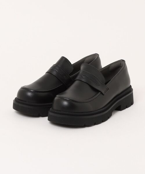 Parade(パレード)の「【ACROMO】アクロモ 厚底やわらか素材ローファー 7891(ローファー・レディース・ブラック・S/M/L/LL)」の1枚目の写真