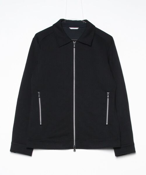 HIGH STREET（ハイストリート）の「ｼﾞｪｵﾒﾄﾘｱﾌﾞﾘｽﾀｰZIPｼｮｰﾄﾌﾞﾙｿﾞﾝ（ブルゾン・メンズ・ブラック/ホワイト・MEDIUM/LARGE/LL）」の2枚目の写真