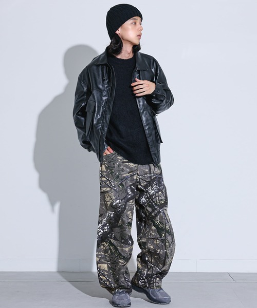 MDR(エムディアール)の「ツリーカモ柄 バレルレッグ ワイドパンツ(その他パンツ・メンズ・グレー・M/L)」の11枚目の写真