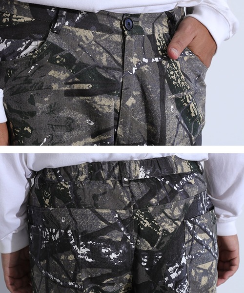 MDR(エムディアール)の「ツリーカモ柄 バレルレッグ ワイドパンツ(その他パンツ・メンズ・グレー・M/L)」の6枚目の写真