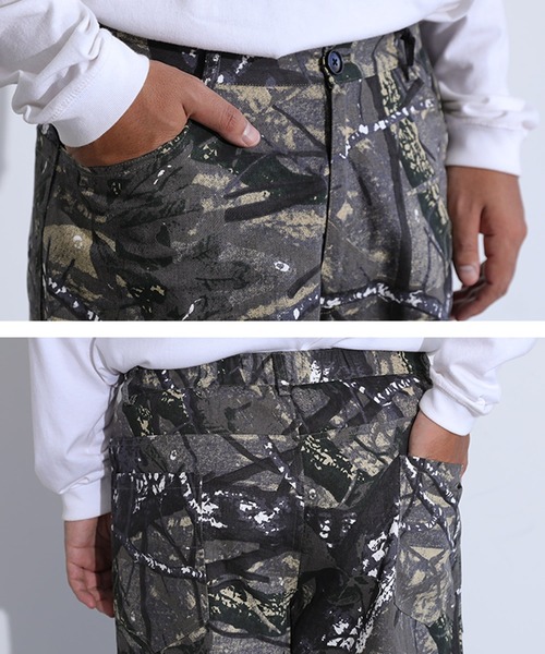 MDR(エムディアール)の「ツリーカモ柄 バレルレッグ ワイドパンツ(その他パンツ・メンズ・グレー・M/L)」の5枚目の写真