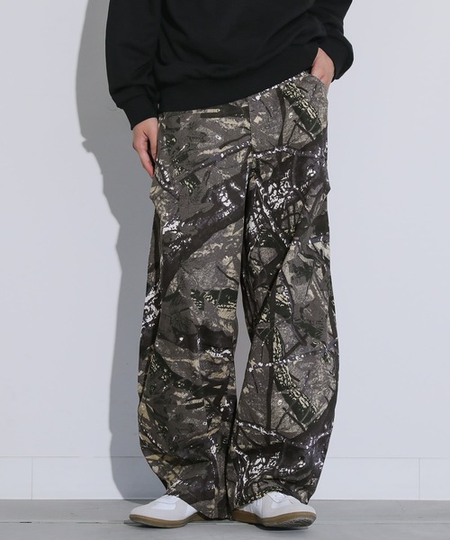 MDR(エムディアール)の「ツリーカモ柄 バレルレッグ ワイドパンツ(その他パンツ・メンズ・グレー・M/L)」の21枚目の写真