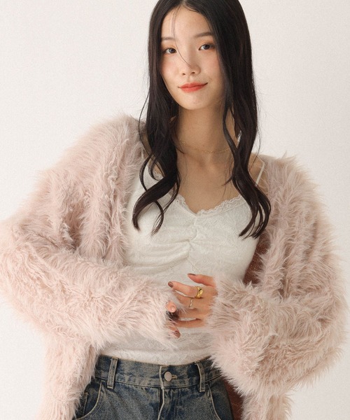 Heather（ヘザー）の「カップ付き総レースキャミ　605967（キャミソール・レディース・ブラック/オフホワイト・M/S）」の15枚目の写真