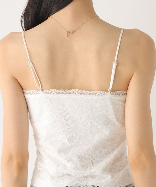 カップ付き総レースキャミ 605967（キャミソール）｜Heather（ヘザー