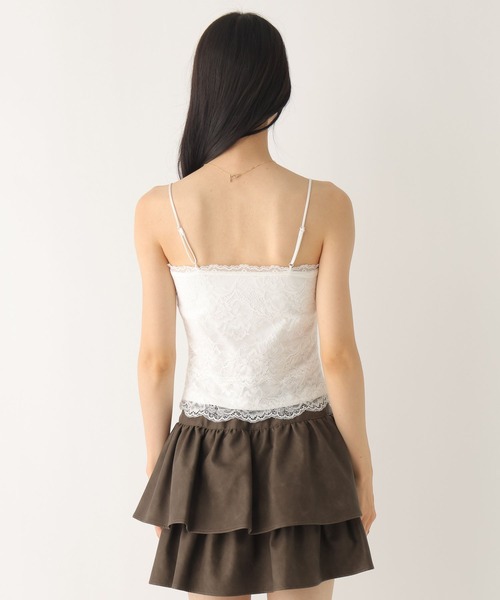 Heather（ヘザー）の「カップ付き総レースキャミ　605967（キャミソール・レディース・ブラック/オフホワイト・M/S）」の20枚目の写真