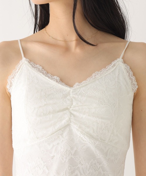 Heather（ヘザー）の「カップ付き総レースキャミ　605967（キャミソール・レディース・ブラック/オフホワイト・M/S）」の12枚目の写真