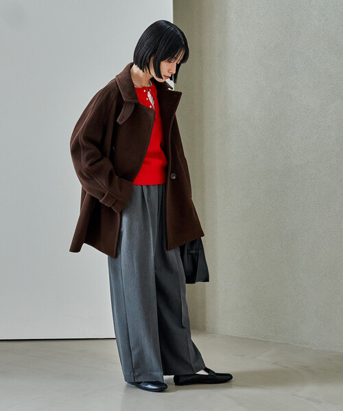 セール】3WAY ウール ミドル ジャケットコート（ステンカラーコート