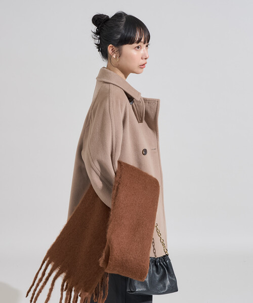 セール】3WAY ウール ミドル ジャケットコート（ステンカラーコート
