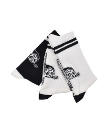 LURKING CLASS（ラーキングクラス）の「LURKING CLASS/ラーキングクラス キッズ 靴下 クルー丈ソックス 3足セット COPRO KIDS 3PACK SOCKS STAM01K（ソックス/靴下）」