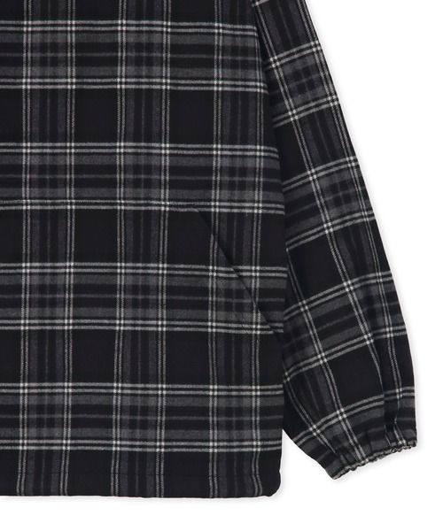 LANVIN en Bleu（ランバンオンブルー）の「チェックシャツパーカー フードシャツ シャツアウター（シャツ/ブラウス・メンズ・ブルー/ブラック・46/48/50/52）」の8枚目の写真