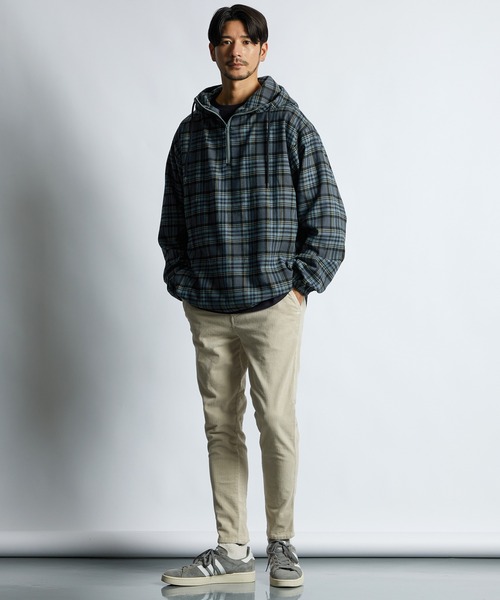 LANVIN en Bleu（ランバンオンブルー）の「チェックシャツパーカー フードシャツ シャツアウター（シャツ/ブラウス・メンズ・ブルー/ブラック・46/48/50/52）」の6枚目の写真