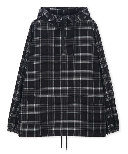 LANVIN en Bleu（ランバンオンブルー）の「チェックシャツパーカー フードシャツ シャツアウター（シャツ/ブラウス・メンズ・ブルー/ブラック・46/48/50/52）」の11枚目の写真