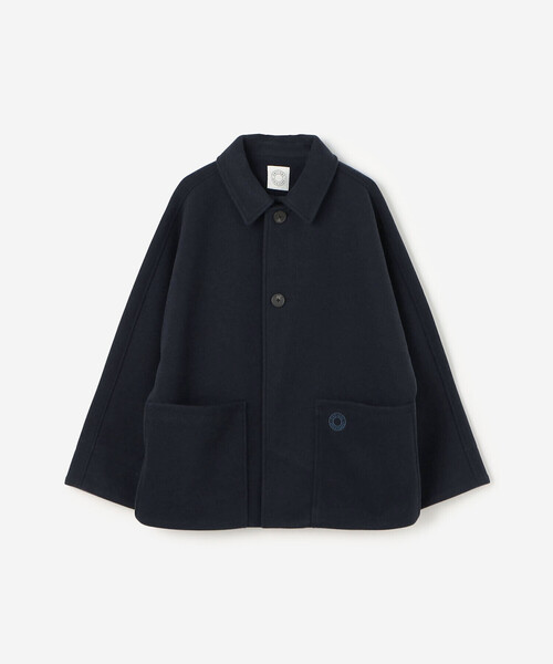 ORCIVAL（オーシバル）の「ORCIVAL | ブリティッシュツイード ドルマンスリーブジャケット WOMEN（その他アウター・レディース・ベージュ/ダークネイビー・1）」の2枚目の写真