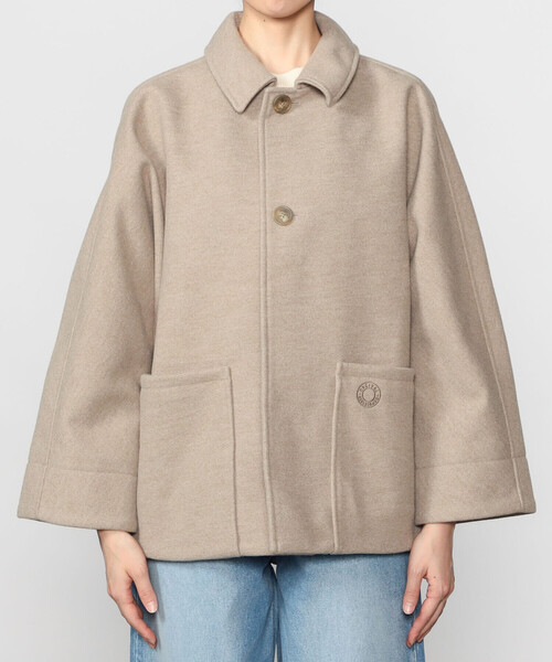 ORCIVAL（オーシバル）の「ORCIVAL | ブリティッシュツイード ドルマンスリーブジャケット WOMEN（その他アウター・レディース・ベージュ/ダークネイビー・1）」の11枚目の写真