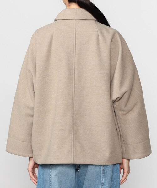 ORCIVAL（オーシバル）の「ORCIVAL | ブリティッシュツイード ドルマンスリーブジャケット WOMEN（その他アウター・レディース・ベージュ/ダークネイビー・1）」の14枚目の写真