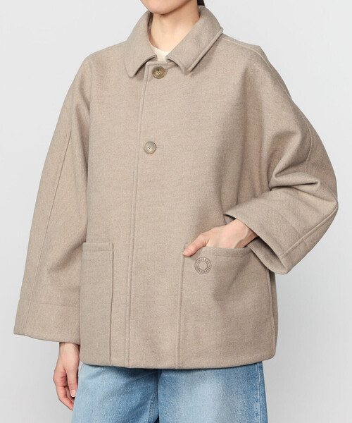 ORCIVAL（オーシバル）の「ORCIVAL | ブリティッシュツイード ドルマンスリーブジャケット WOMEN（その他アウター・レディース・ベージュ/ダークネイビー・1）」の16枚目の写真