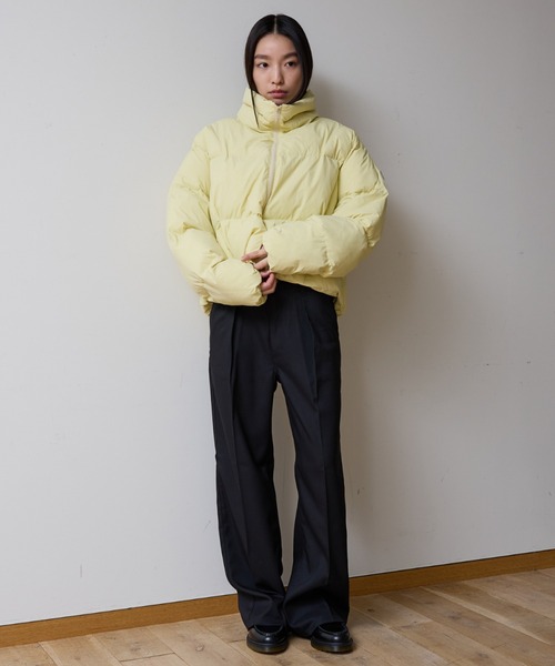 NOMINE（ノミネ）の「【NOMINE】ショート 中綿ブルゾン / パファージャケット（ダウンジャケット/コート・レディース・ブラック/ブラウン/イエロー・フリー）」の5枚目の写真