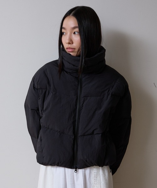 NOMINE（ノミネ）の「【NOMINE】ショート 中綿ブルゾン / パファージャケット（ダウンジャケット/コート・レディース・ブラック/ブラウン/イエロー・フリー）」の12枚目の写真