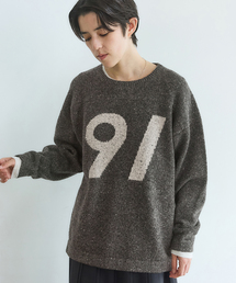 IENA（イエナ）の「BLACK ローゲージインターシャニット（ニット/セーター）」