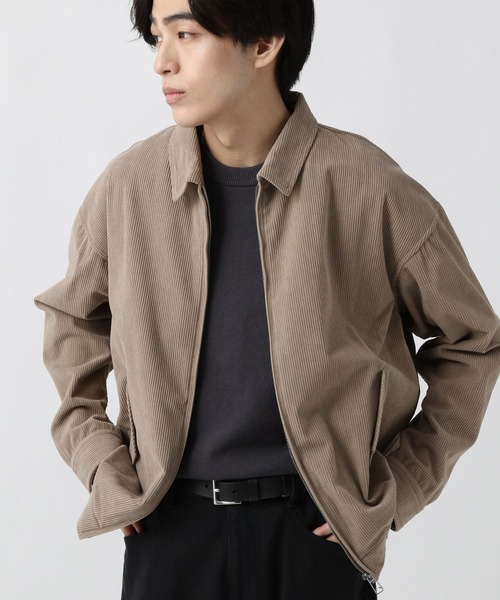 セール】クリーンコーデュロイ/ショートブルゾン/CLEAN MODE/589489