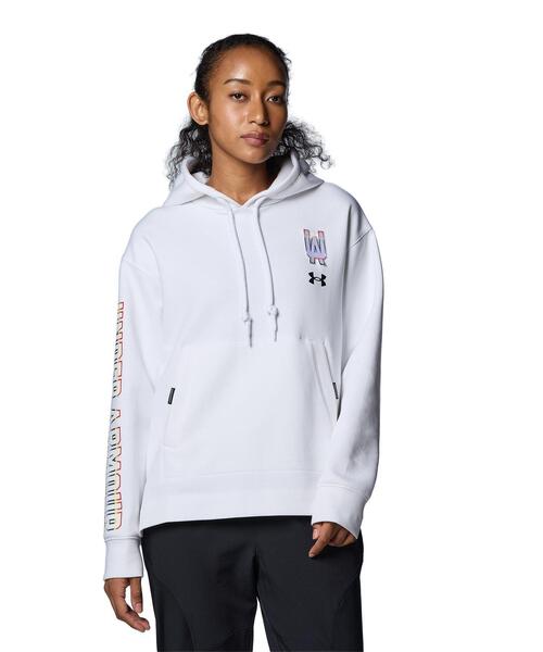 UNDER ARMOUR(アンダーアーマー)の「UAプライド ニット フーディー(トレーニング/メンズ/レディース)(スウェット・レディース・ホワイト・L/XL/2XL/M)」の1枚目の写真