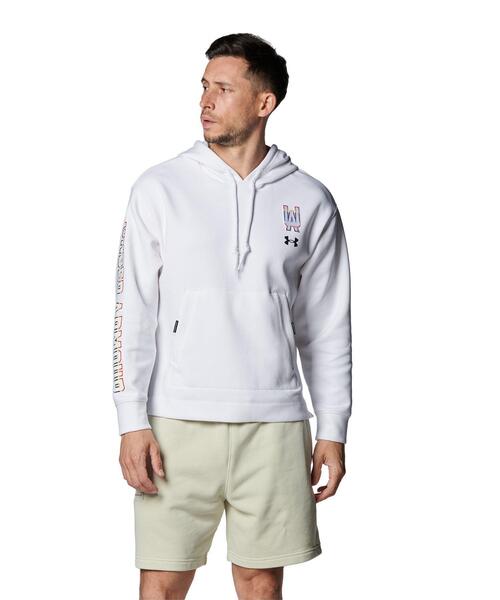 UNDER ARMOUR(アンダーアーマー)の「UAプライド ニット フーディー(トレーニング/メンズ/レディース)(スウェット・レディース・ホワイト・L/XL/2XL/M)」の4枚目の写真