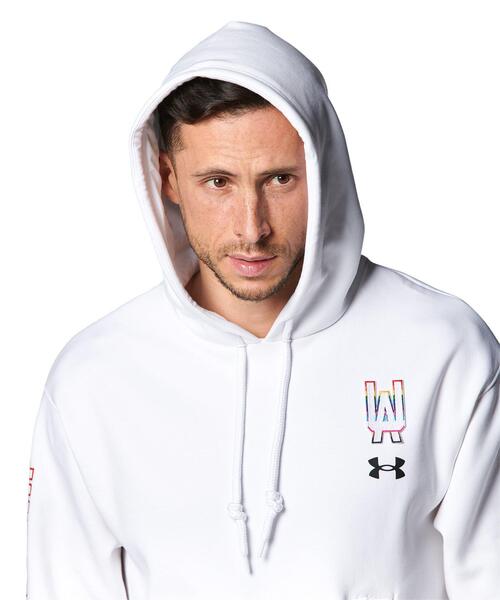 UNDER ARMOUR(アンダーアーマー)の「UAプライド ニット フーディー(トレーニング/メンズ/レディース)(スウェット・レディース・ホワイト・L/XL/2XL/M)」の8枚目の写真