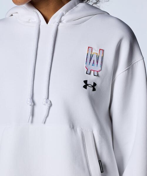 UNDER ARMOUR(アンダーアーマー)の「UAプライド ニット フーディー(トレーニング/メンズ/レディース)(スウェット・レディース・ホワイト・L/XL/2XL/M)」の9枚目の写真