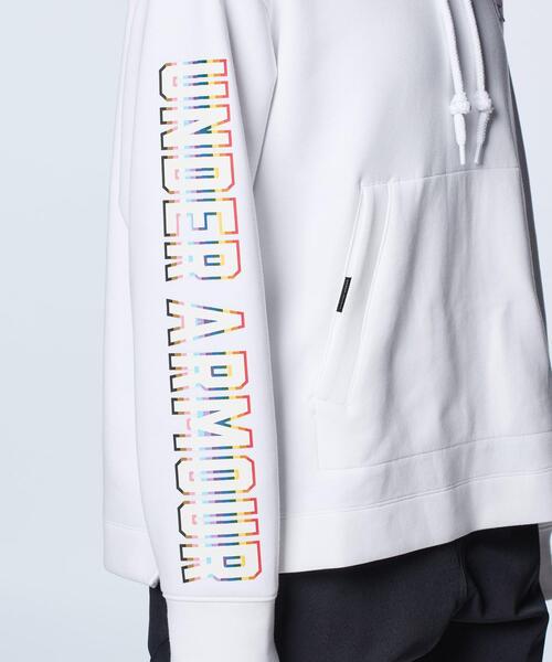 UNDER ARMOUR(アンダーアーマー)の「UAプライド ニット フーディー(トレーニング/メンズ/レディース)(スウェット・レディース・ホワイト・L/XL/2XL/M)」の10枚目の写真