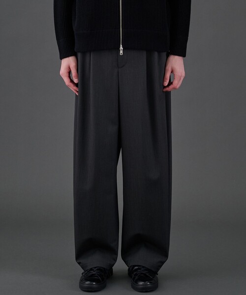 CLEAR WOOL 2タックバレルスラックス（その他パンツ）｜UNITED TOKYO