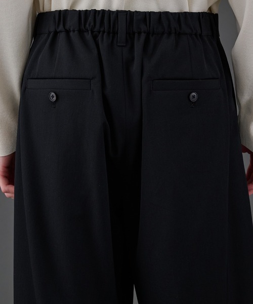 UNITED TOKYO（ユナイテッドトウキョウ）の「CLEAR WOOL 2タックバレルスラックス（その他パンツ・メンズ・ブラック/グレイッシュベージュ/グレー・1/2/3）」の16枚目の写真
