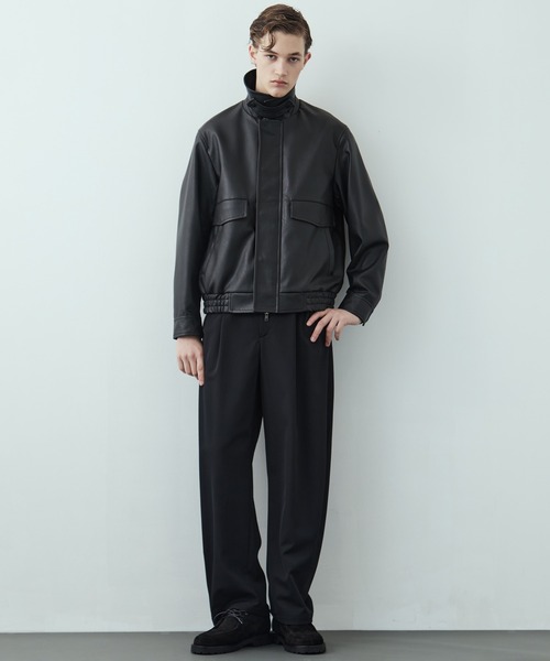 UNITED TOKYO（ユナイテッドトウキョウ）の「CLEAR WOOL 2タックバレルスラックス（その他パンツ・メンズ・ブラック/グレイッシュベージュ/グレー・1/2/3）」の10枚目の写真