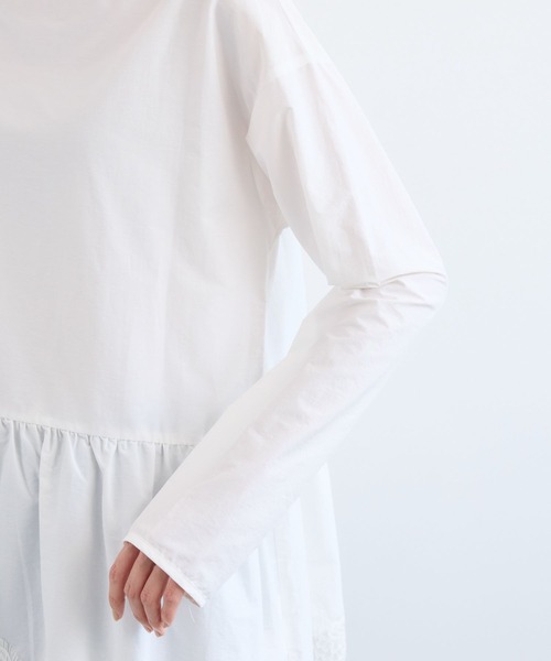 BARNYARDSTORM（バンヤードストーム）の「BARNYARDSTORM / 裾フリルブラウス / ハンドウォッシャブル 【YouTube「i.style closet」紹介アイテム】（シャツ/ブラウス・レディース・ホワイト/ブラック・FREE）」の7枚目の写真