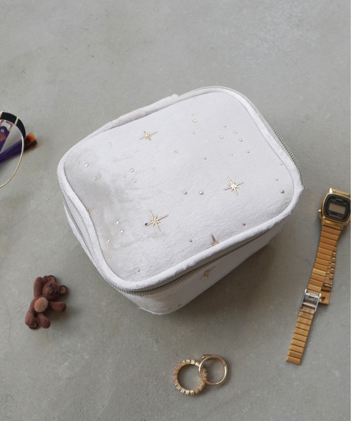 セール】【 Port / ポート 】 ベルベット スター スクエア ミニポーチ