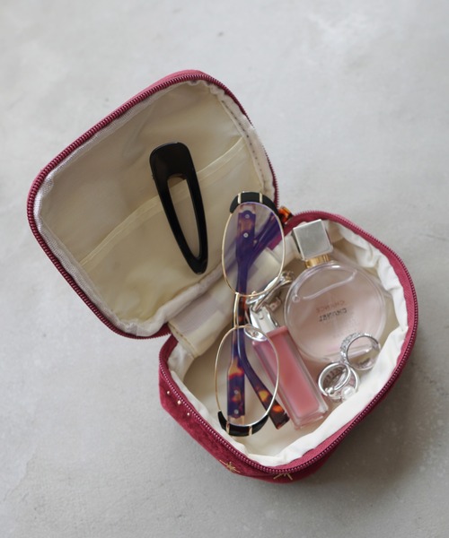 Port / ポート 】 ベルベット スター スクエア ミニポーチ（ポーチ