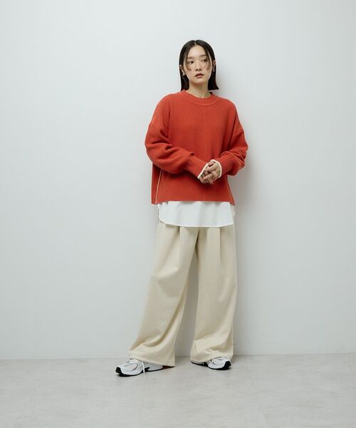 Sugar spoon(シュガースプーン)の「・SUGAR SPOON スエードポンチカーブパンツ(その他パンツ・レディース・グレー/チャコールグレー/ブラック/アイボリー/ベージュ・FREE)」の14枚目の写真