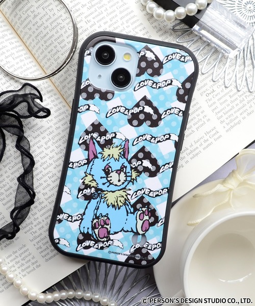 M-factory(エムファクトリー)の「iPhone17 ケース iPhone16 ケース iPhone15 iPhone14 iPhone13 ラブアンドポップ 耐衝撃ケース(スマホケース/カバー・レディース・ブラック系/ブルー系/レッド系/ピンク系・iPhone 16/iPhone 13/14/15/iPhone 17)」の3枚目の写真