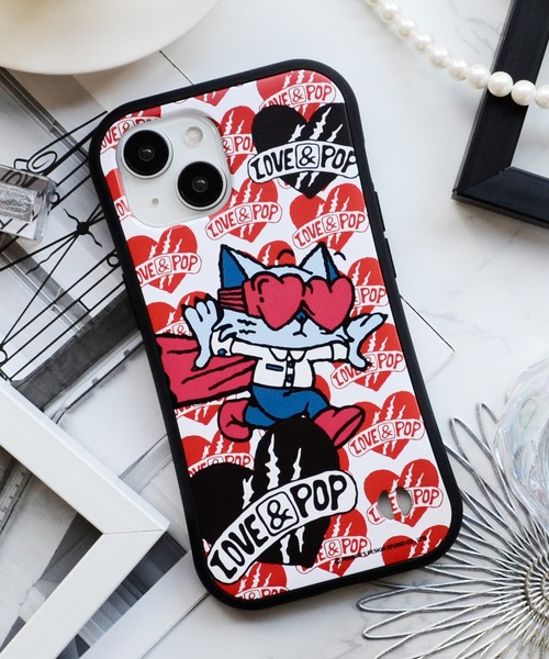 M-factory(エムファクトリー)の「iPhone17 ケース iPhone16 ケース iPhone15 iPhone14 iPhone13 ラブアンドポップ 耐衝撃ケース(スマホケース/カバー・レディース・ブラック系/ブルー系/レッド系/ピンク系・iPhone 16/iPhone 13/14/15/iPhone 17)」の9枚目の写真