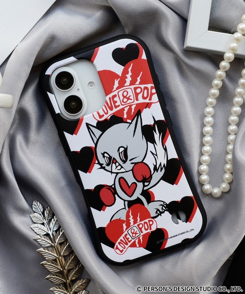 M-factory(エムファクトリー)の「iPhone17 ケース iPhone16 ケース iPhone15 iPhone14 iPhone13 ラブアンドポップ 耐衝撃ケース(スマホケース/カバー・レディース・ブラック系/ブルー系/レッド系/ピンク系・iPhone 16/iPhone 13/14/15/iPhone 17)」の12枚目の写真
