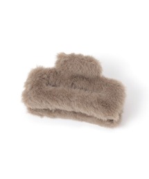 LAKOLE | もこもこスクエアファーバンスクリップ / 601579(バレッタ/ヘアクリップ)