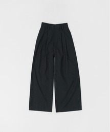 LAPIIS（ラピス）の「HEAVY WOOL GABARDINE OVER WIDE TUCK TROUSERS（スラックス）」